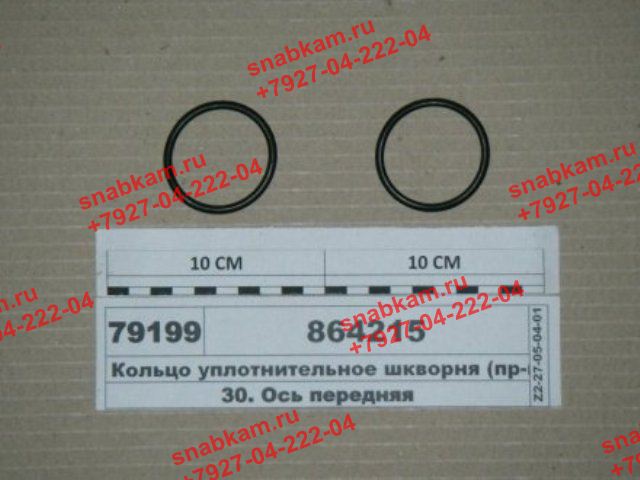 Кольцо уплотнительное шкворня (БРТ) 864215